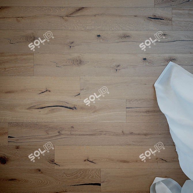 Tangerine Oak Wood Flooring 3D model image 2