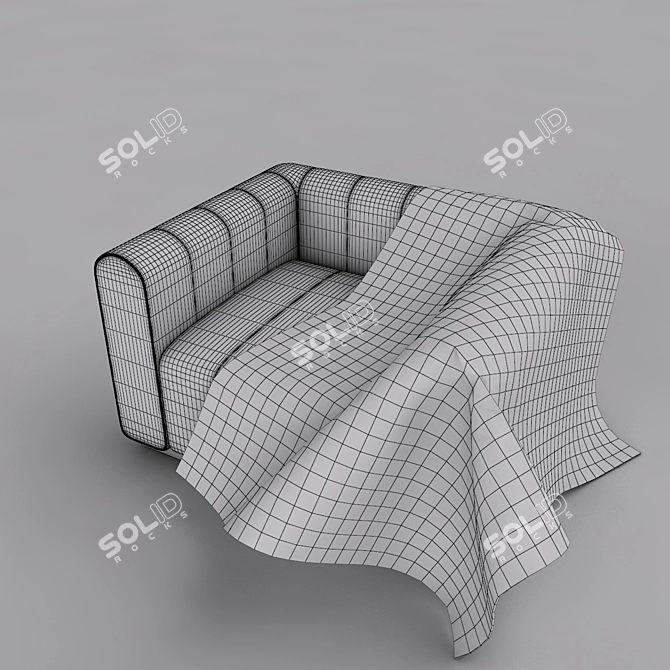 Luxury Leather Sofa - Vray & Corona - FBX Files 3D model image 2