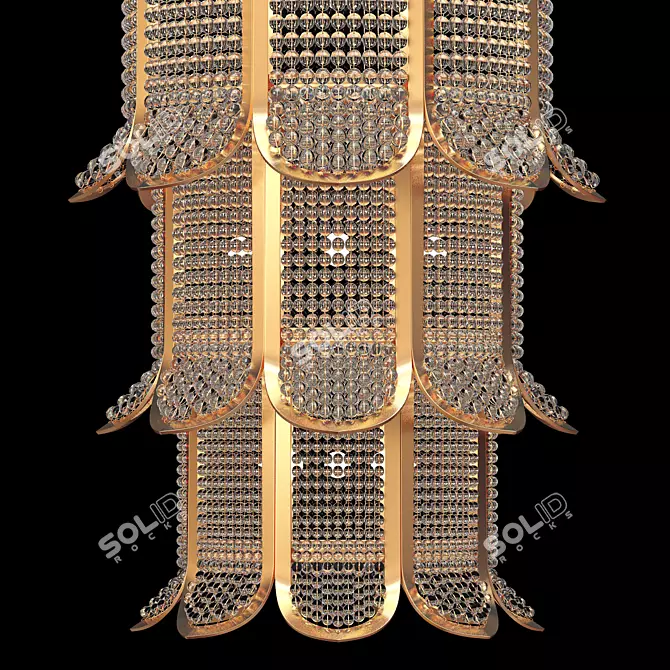 Elegant Delisle Paris Chandelier 3D model image 2