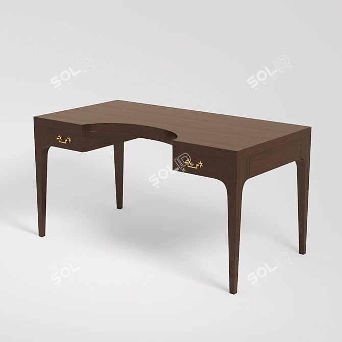 Chaddock Isabelle Desk: Classic Elegance 3D model image 2