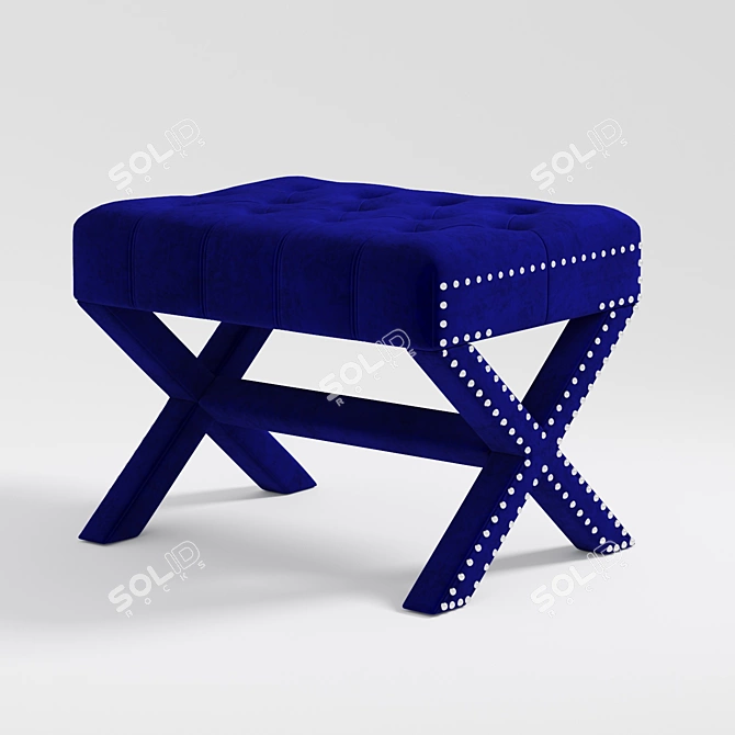 Classic Ottoman by Garda Decor 3D model image 2