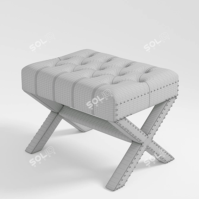 Classic Ottoman by Garda Decor 3D model image 3