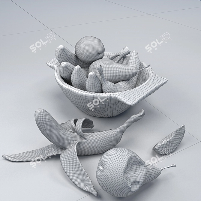 Realistic Fruits Collection 3D model image 2