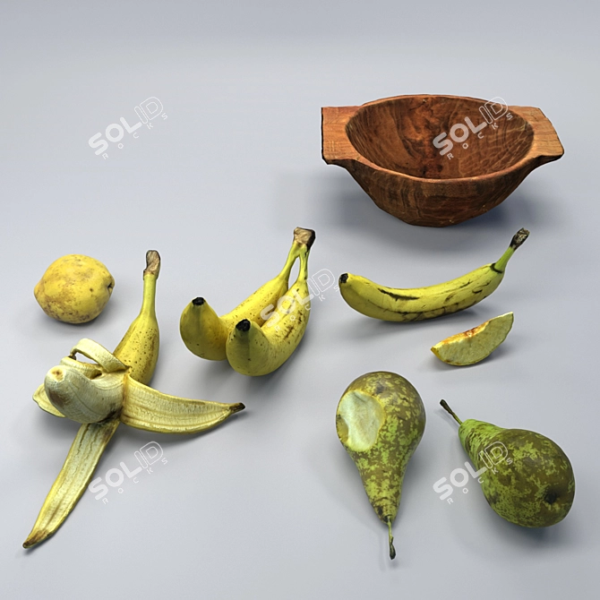 Realistic Fruits Collection 3D model image 3