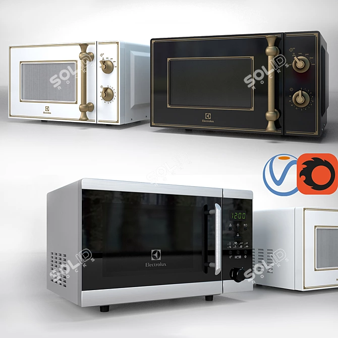 Electrolux Microwave: EMM20000 & EMS20300 3D model image 1
