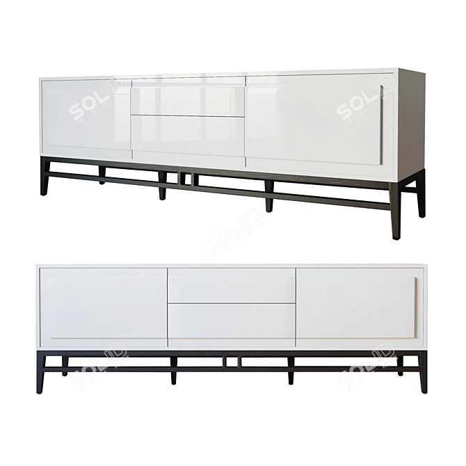 Marley TV Stand | Stylish and Spacious 3D model image 1