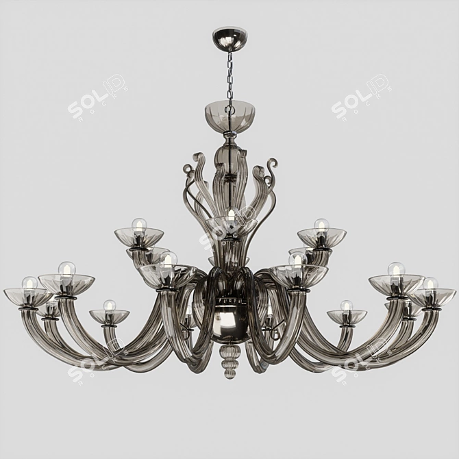 Zonca Fiore Chandelier 3D model image 1