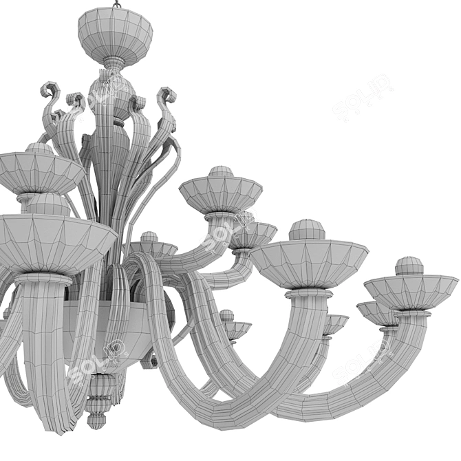 Zonca Fiore Chandelier 3D model image 3
