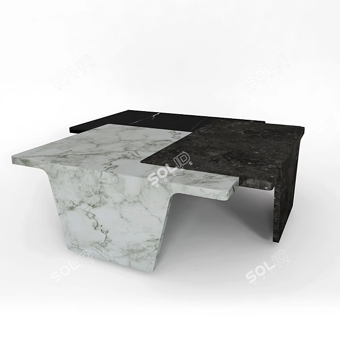 Elegant Gaya Cocktail Table 3D model image 1