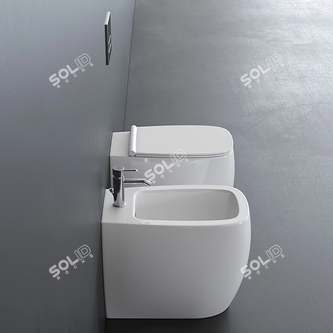 Alice Ceramica Nur Collection WC 3D model image 2