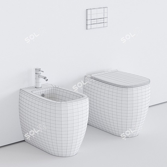 Alice Ceramica Nur Collection WC 3D model image 3