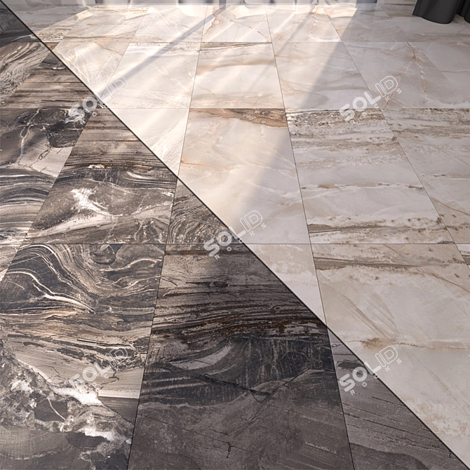 Luxury Marble Floor Set 3D model image 1