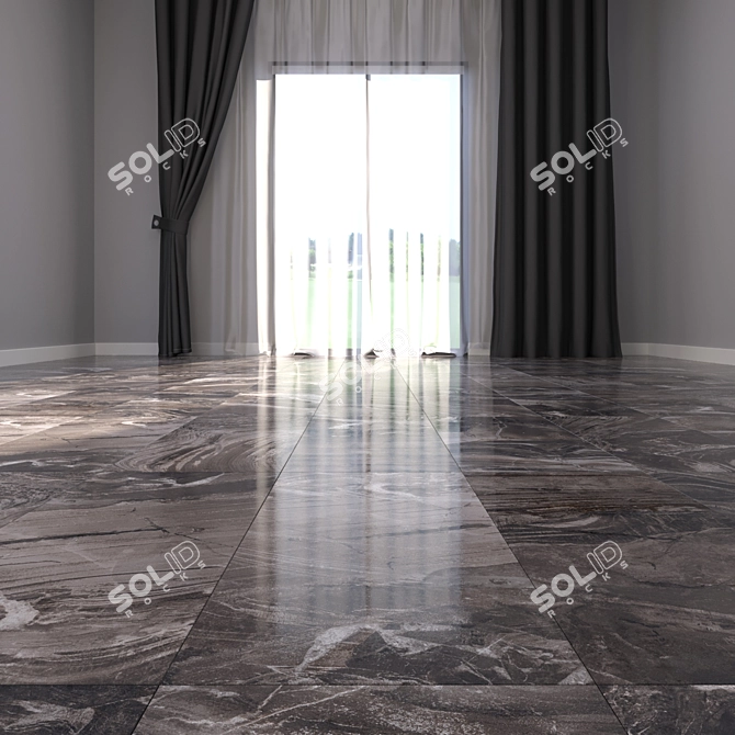 Luxury Marble Floor Set 3D model image 2