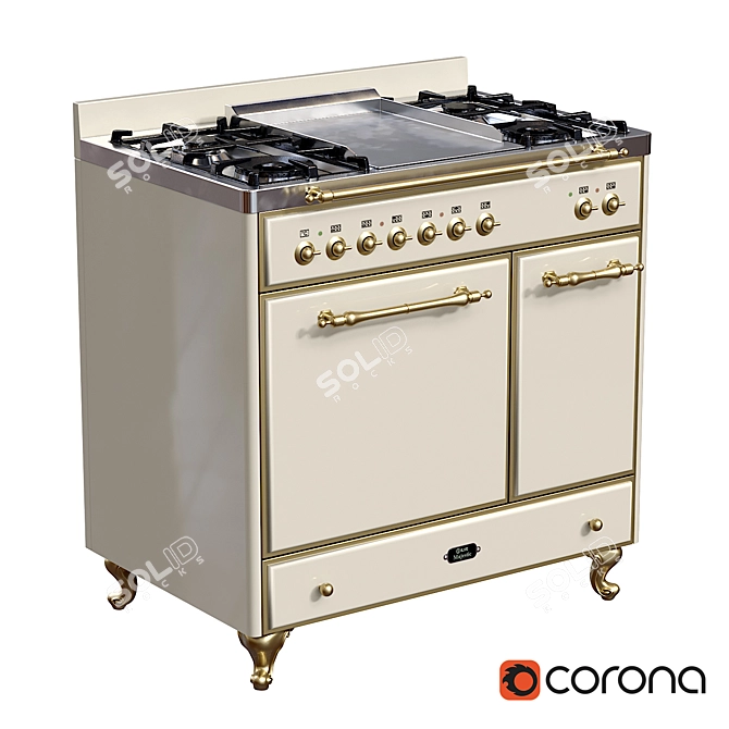 Ilve Majestic Kitchen Stove - 2015 Model 3D model image 1