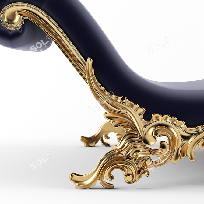 Elegant Belloni Bench: A Timeless Statement 3D model image 2