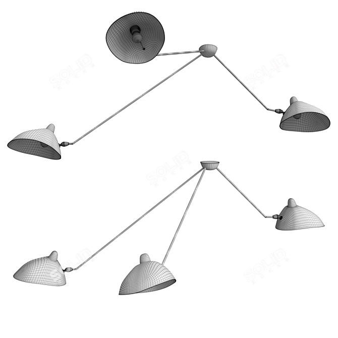 Serge Mouille: Iconic Lighting Design 3D model image 3