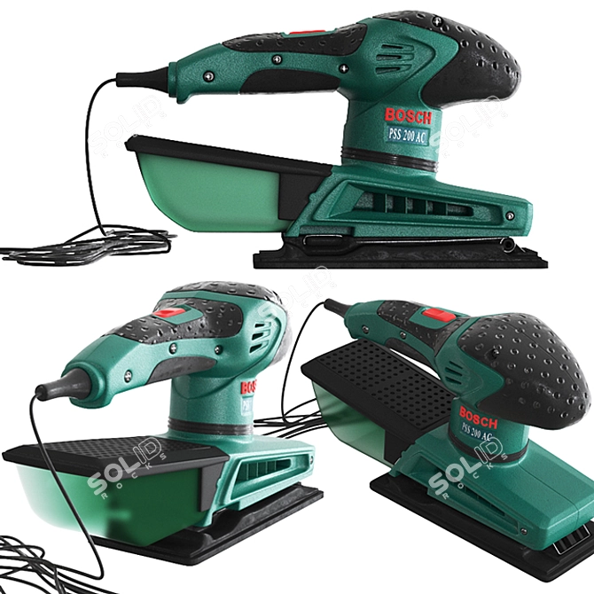 Bosch Vibration Grinder: Precision and Power 3D model image 1