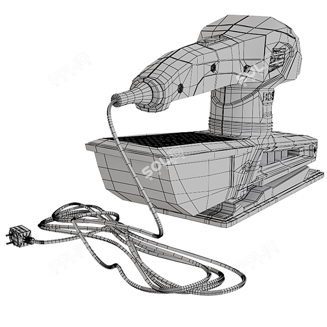 Bosch Vibration Grinder: Precision and Power 3D model image 3