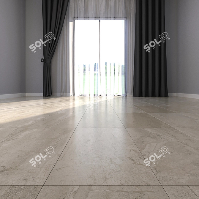 Premium Marble Floor Set 3D model image 3