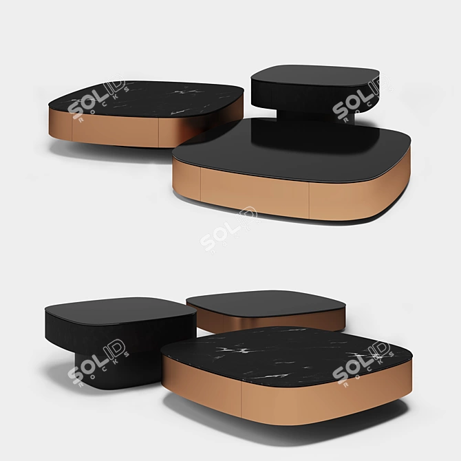 Modern Chrysler Coffee Table 3D model image 1