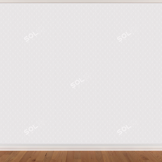 Seamless Wallpaper Set with 3 Textures 3D model image 2