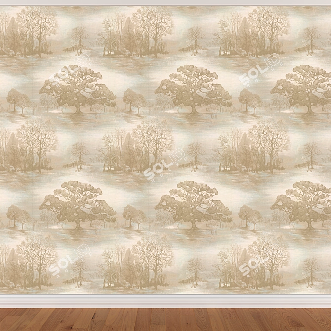 Seamless Wallpaper Set(3 Colors) 3D model image 3