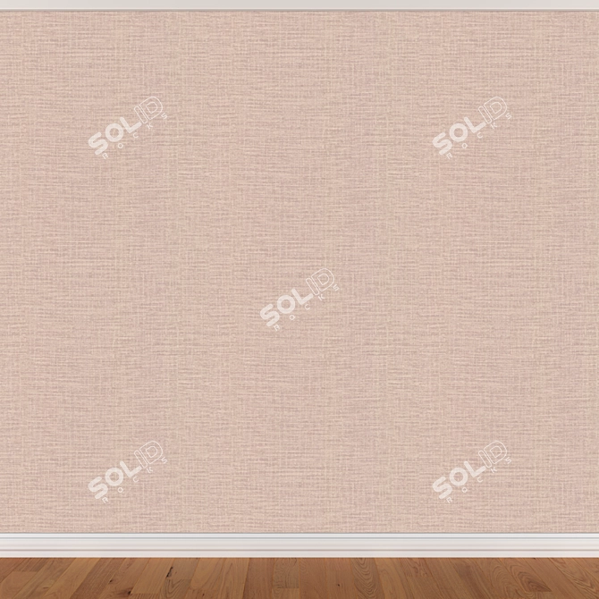 Seamless Wallpaper Set: 3 Colors 3D model image 2