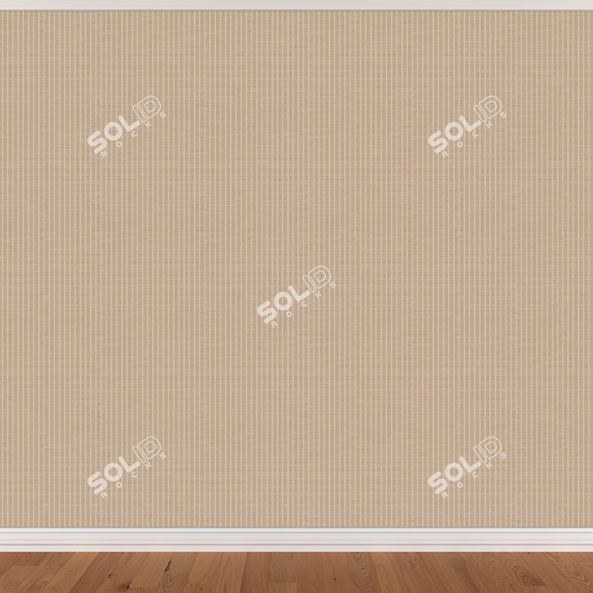 Title: Seamless Wallpaper Set in 3 Colors 3D model image 2