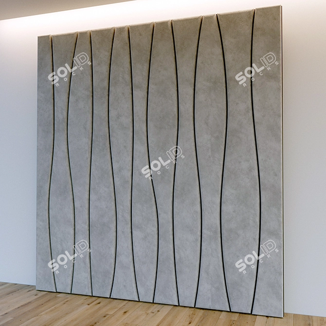 Title: Soft Panel: Stylish Decorative Wall 3D model image 1