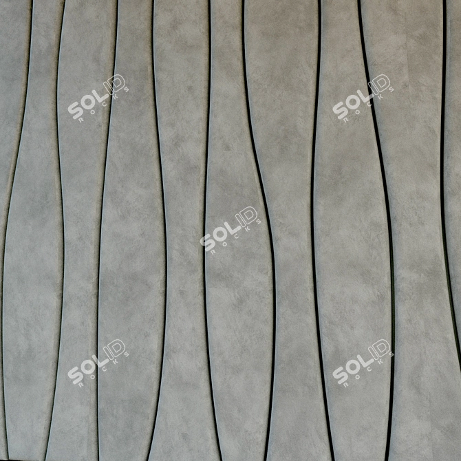 Title: Soft Panel: Stylish Decorative Wall 3D model image 2