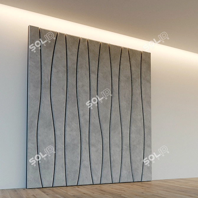 Title: Soft Panel: Stylish Decorative Wall 3D model image 3