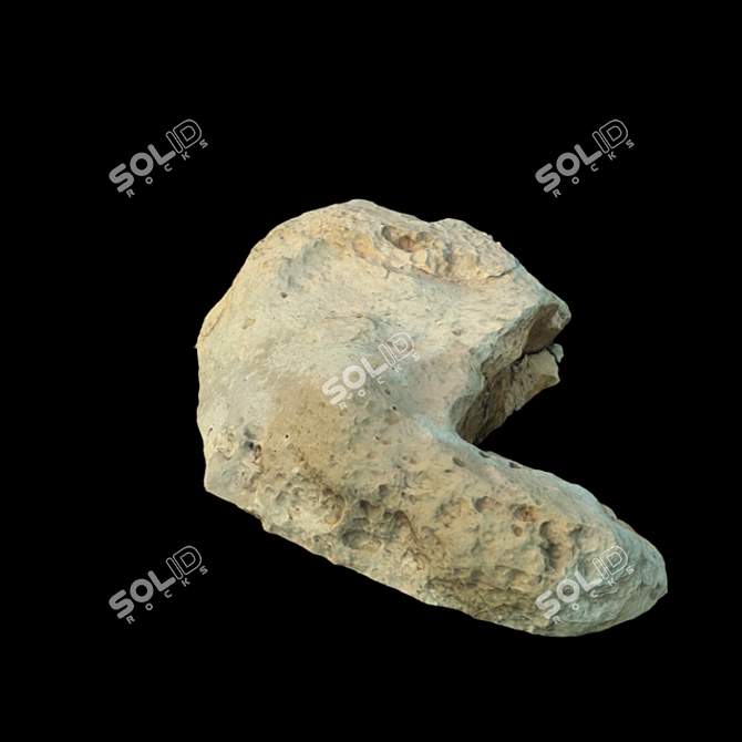 3D Rock Scan: High-Res 4K Model 3D model image 2