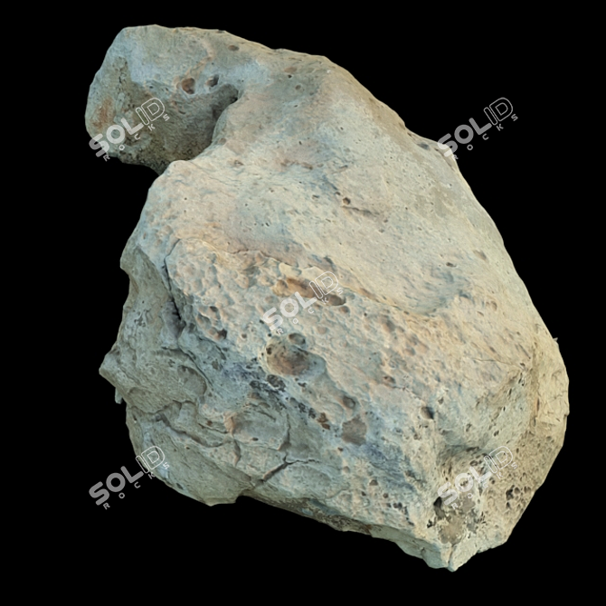 3D Rock Scan: High-Res 4K Model 3D model image 3