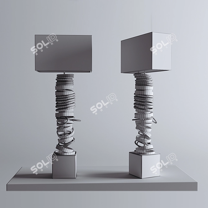 Elegant Sigma Lamp - Modern Lighting Solution 3D model image 2