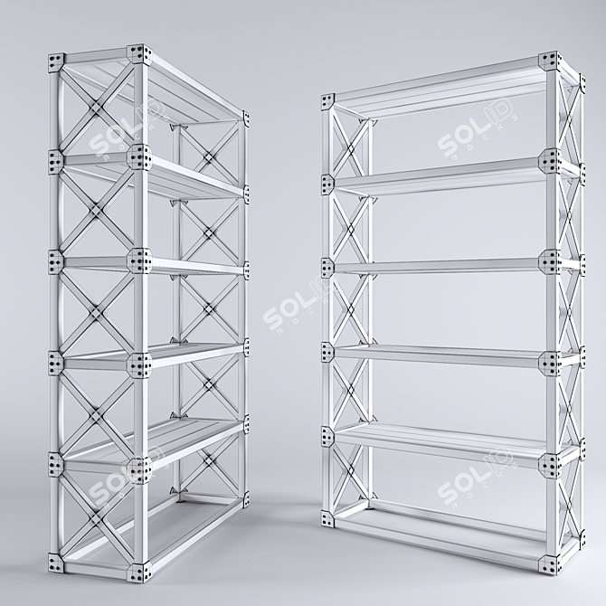 Versatile Loft Rack Solution 3D model image 2