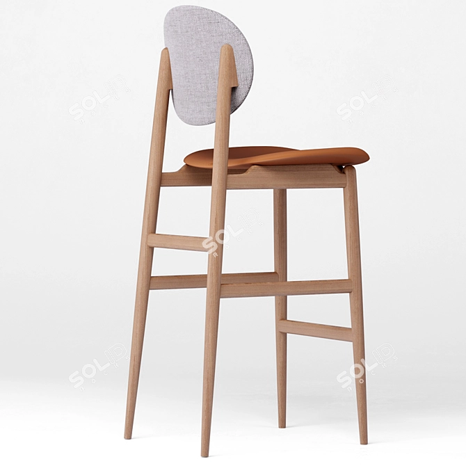 Modern Ariake Outline Chair & Barstool 3D model image 3