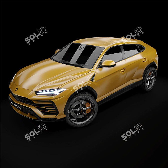 Lamborghini URUS TurboSmooth 3D Model 3D model image 2