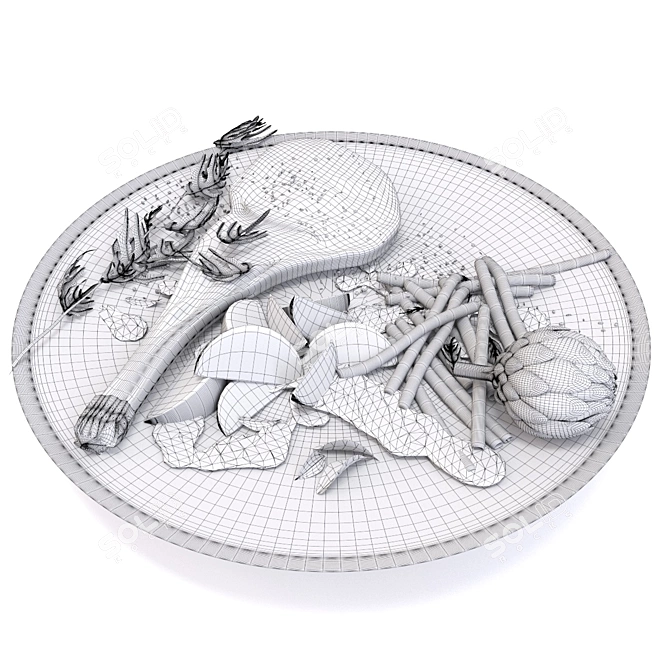 Premium Steak Set: Grilling Perfection 3D model image 1