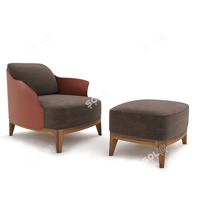 Cocoon L Armchair Set by Frag 3D model image 1