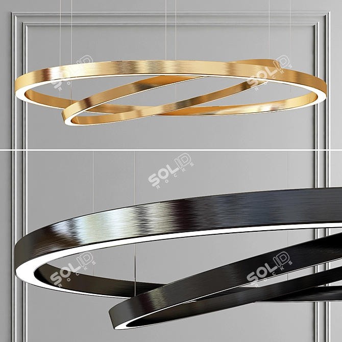 Olala Combo Pendant Light - Modern and Stylish 3D model image 1