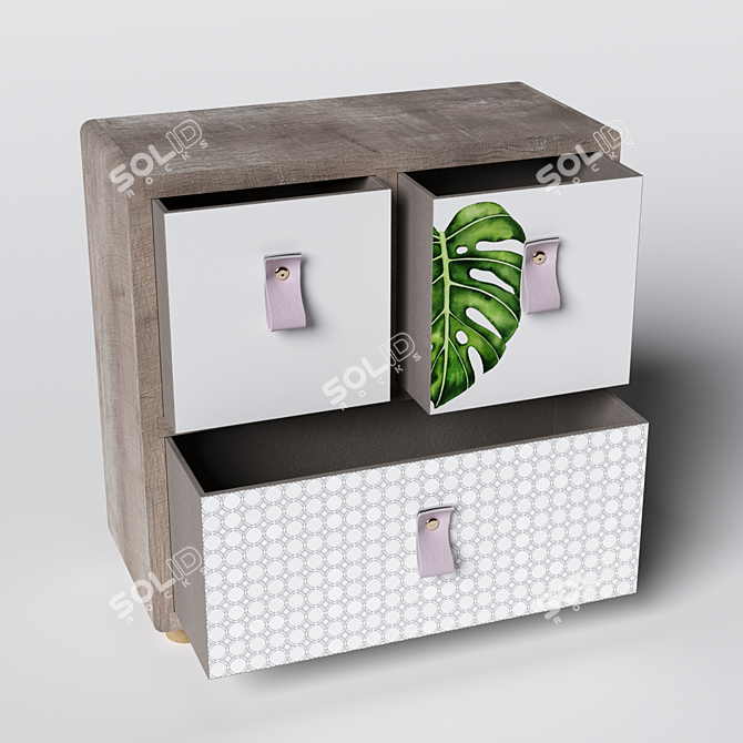 Elegant Jewelry Box 3D model image 2