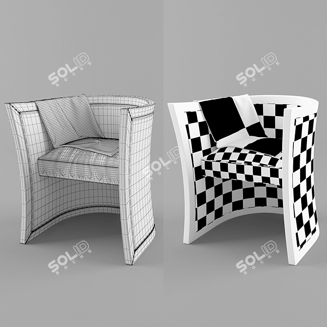 Modern Darmart Elbi Chair: Sleek Design & High Quality 3D model image 3