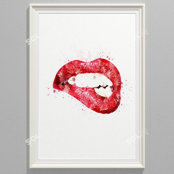 Modern Style Collection: Lips Painting 3D model image 2