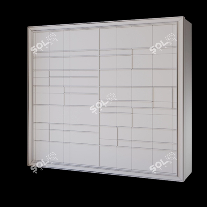 ELETTRA Night Wardrobe: Sleek Storage Solution 3D model image 2