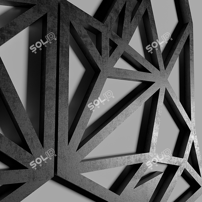 Black Fox Loft Wall Decor 3D model image 3