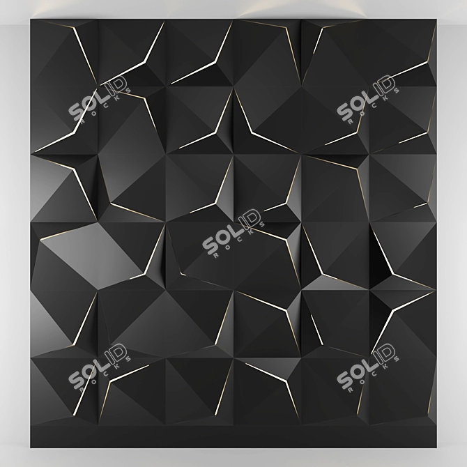 3D Panel: Modern Wall Decor 3D model image 1
