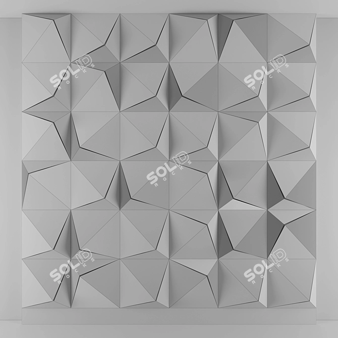 3D Panel: Modern Wall Decor 3D model image 2