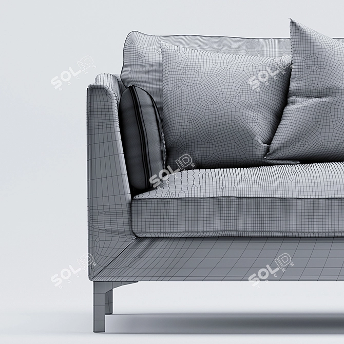 Caitlin Everygirl Sofa: PBR Upholstered Beauty 3D model image 2