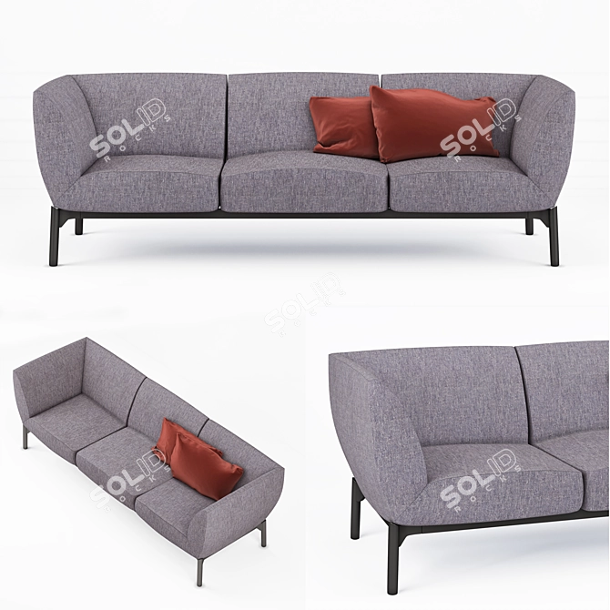 Modular Comfort Seating: Social Plus 3D model image 1