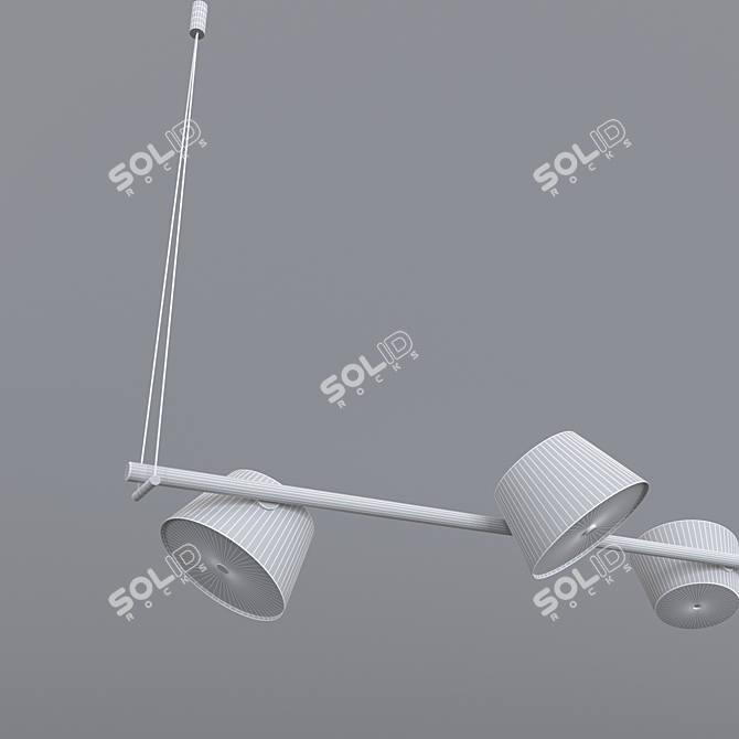 Modern and Stylish Tam Tam Pendant 3D model image 3